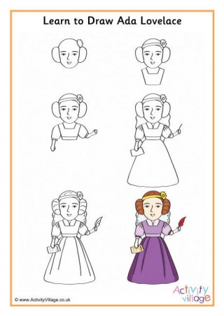 Learn to Draw Ada Lovelace