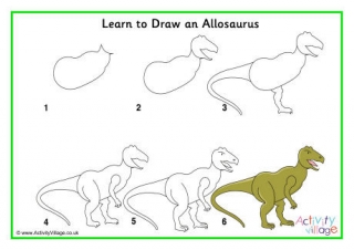 Learn To Draw An Allosaurus