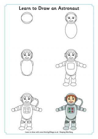 Learn to Draw an Astronaut