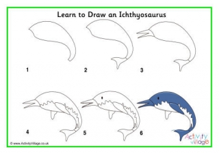 Learn To Draw An Ichthyosaurus