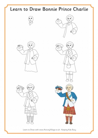 Learn To  Draw Bonnie Prince Charlie