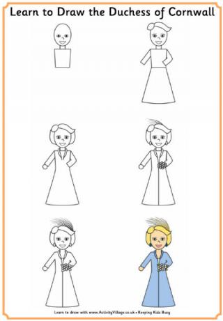 Learn to Draw Duchess of Cornwall