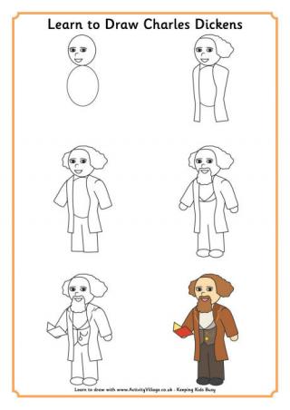 Learn to Draw Charles Dickens