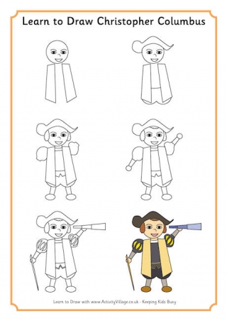 Learn to Draw Christopher Columbus