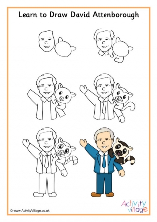 Learn To Draw David Attenborough