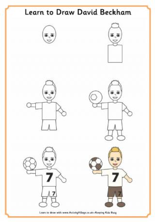 Step By Step How To Draw A Football Player Learn to Draw a Football Player