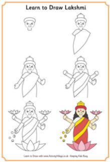 Learn to Draw Diwali Pictures