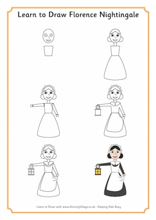 Learn To Draw Florence Nightingale