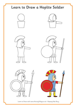Learn to Draw Hoplite Soldier