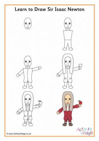 Learn To Draw Isaac Newton