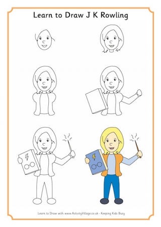 Learn to Draw J K Rowling