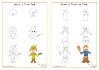 Learn to Draw Jack and the Beanstalk