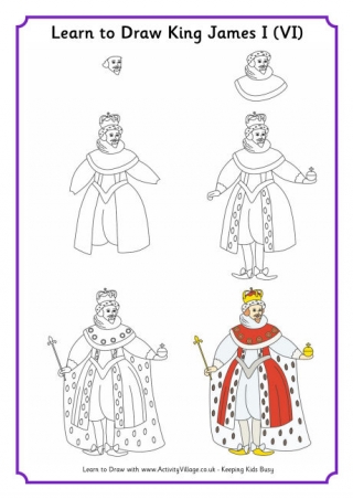 Learn To Draw King James I