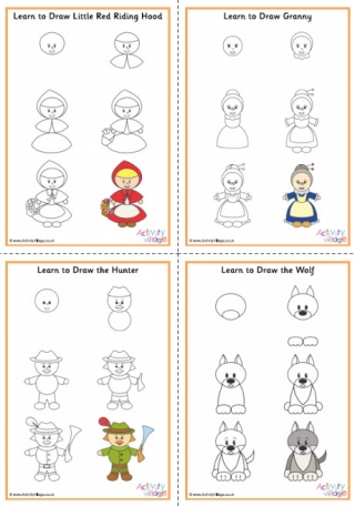Learn To Draw Little Red Riding Hood