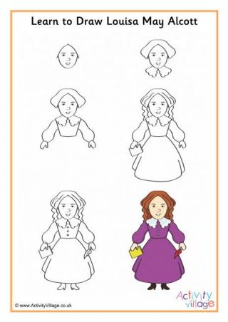 Learn to Draw Louisa May Alcott