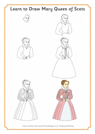 Learn To Draw Mary Queen Of Scots