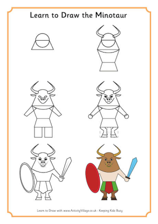Learn to Draw Minotaur