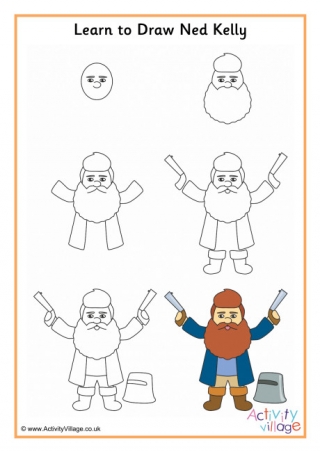 Learn to Draw Ned Kelly