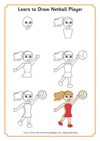 Learn to Draw a Netball Player
