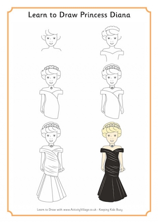 Learn To Draw Princess Diana