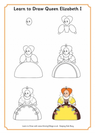 Learn To Draw Queen Elizabeth I