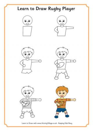Learn to Draw a Rugby Player