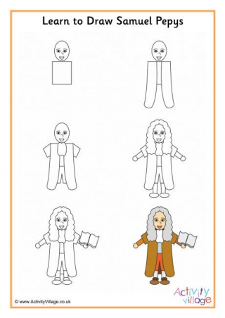 Learn To Draw Samuel Pepys