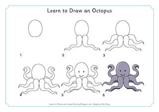 Learn To Draw Sea Creatures This video is about easy #drawing and #colouring for kids. learn to draw sea creatures