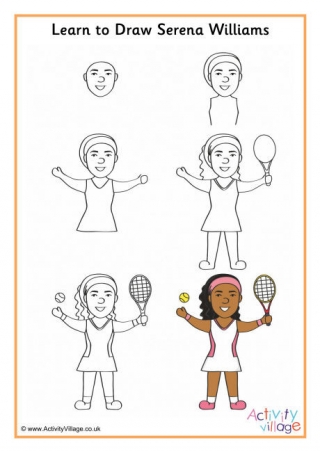 Learn to Draw Serena Williams
