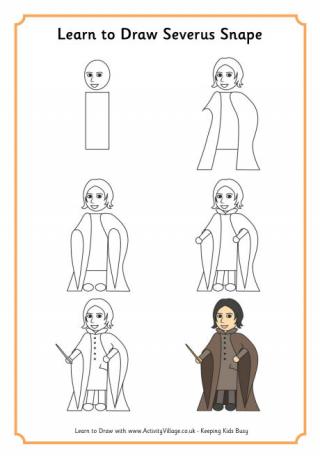 Learn to Draw Severus Snape