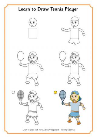 Learn to Draw a Tennis Player