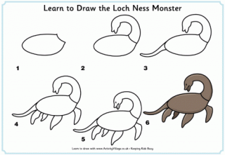 Learn to Draw the Loch Ness Monster