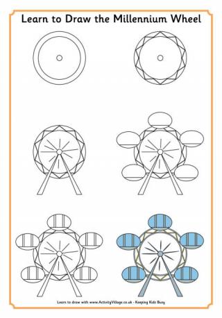 Learn to Draw the London Eye