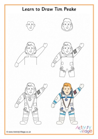 Learn to Draw Tim Peake