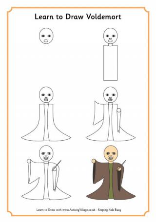 Learn to Draw Voldemort