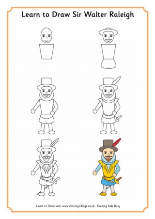 Learn To Draw Walter Raleigh
