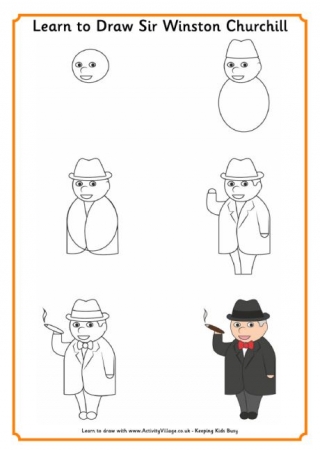 Learn to Draw Winston Churchill