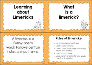 Learning about Limericks Slideshow