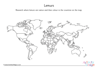 Lemur Map Worksheet