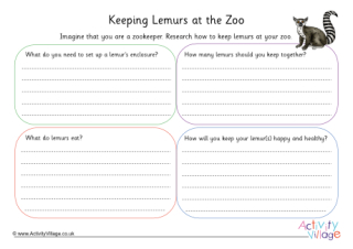 Lemur Zookeeper Worksheet