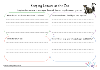 Lemur Zookeeper Worksheet