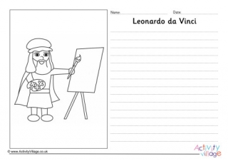 Leonardo da Vinci Story Paper