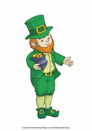 St Patrick's Day Leprechaun Poster