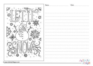 Let It Snow Story Paper