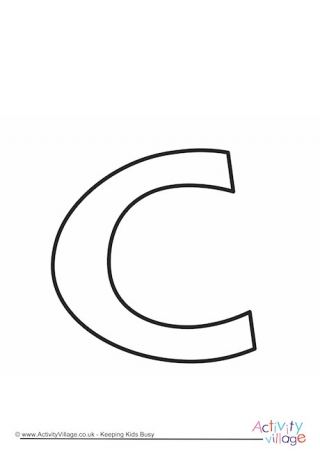 Letter Template Lower Case C Quirky