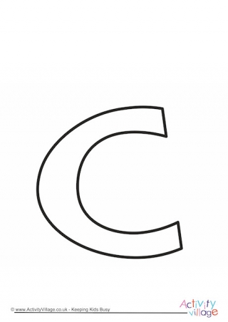 Outline Alphabet C