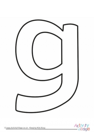 Letter Template Lower Case G Quirky