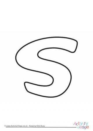 Letter Template Lower Case S Quirky