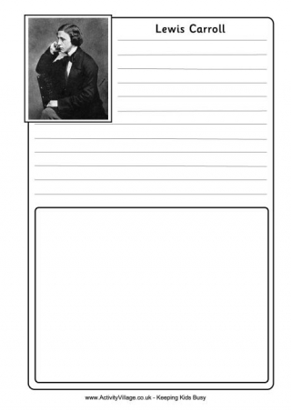 Lewis Carroll Notebooking Page