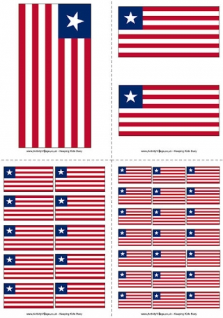 Liberia Flag Printable